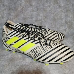 Men's Adidas Nemeziz 17.3 FG Soccer Cleats SIZE US 12 White Solar Yellow BlackVE